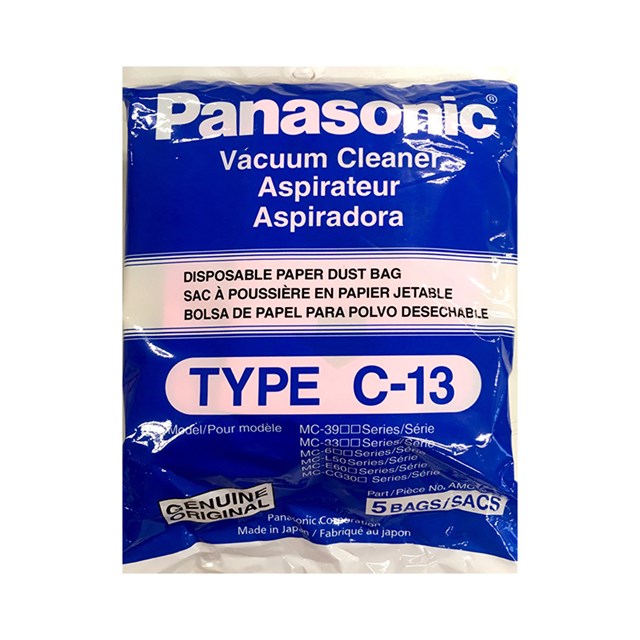 PANASONIC VACUUM CLEANER PAPER DUST BAG 5PCS PACK MC 3300 MC 3310 MC 3900 MC 3910 MC 3920 MC 3950 MC CG300 MC CG301 MC CG302 MC CG331